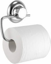 Carica l&#39;immagine nel visualizzatore di Gallery, Porta rotolo di carta igienica cromato in acciaio inox con sistema a ventosa