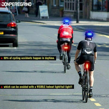Carica l&#39;immagine nel visualizzatore di Gallery, DONPEREGRINO B2-110 Lumen Luce Bici Posteriore ad Alta B2 Rosso/Blu
