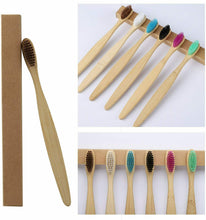 Carica l'immagine nel visualizzatore di Gallery, GeekerChip Spazzolino Bamboo[10 Pezzi],100% Senza BPA Vegan Spazzolini...