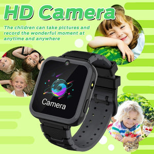 Smartwatch per Bambini, Orologio Bambina con Touch Screen Chiamata NERO