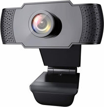 Carica l&#39;immagine nel visualizzatore di Gallery, Webcam con microfono integrato per PC Laptop, Videochiamate studio con USB Nero