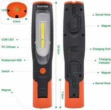 Carica l'immagine nel visualizzatore di Gallery, Lampada LED portatile da lavoro ricaricabile, Torcia magnetica magnetica da 4 W