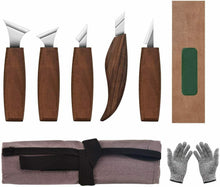 Carica l'immagine nel visualizzatore di Gallery, Jajadeal 9 in 1 Set di Strumenti per Intaglio del Legno, Scalpelli, Coltello...