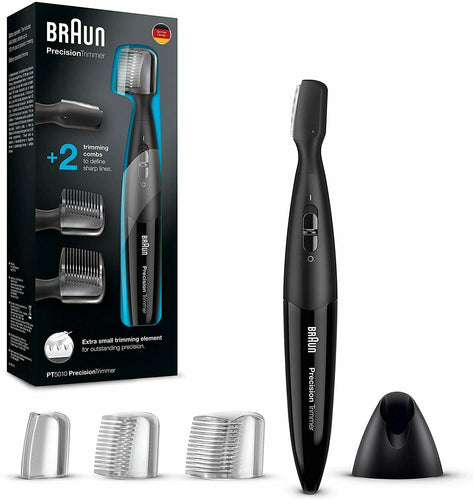 Rifinitore elettrico per barba con 2 livelli di taglio BRAUN PT 5010 + 2 pettini