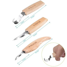 Carica l&#39;immagine nel visualizzatore di Gallery, ETEPON 5pcs Set di Strumenti per Intaglio del Legno Cucchiaio da verde