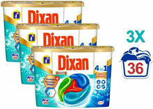 Carica l&#39;immagine nel visualizzatore di Gallery, Dixan Discs Detersivo Lavatrice Capsule, per in Capsule...