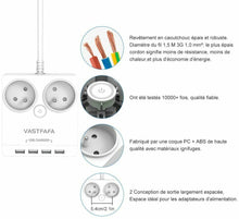Carica l'immagine nel visualizzatore di Gallery, Presa di sicurezza filtrata per protezione da sovratensioni, 2 Presa Schuko 16 A