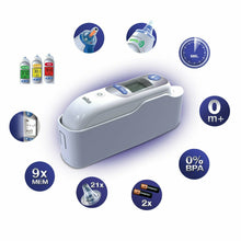 Carica l&#39;immagine nel visualizzatore di Gallery, Termometro auricolare a infrarossi per neonati Braun ThermoScan+ 21 coprilenti