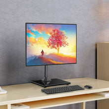 Carica l'immagine nel visualizzatore di Gallery, Supporto girevole per Schermo TV da 13" a 32", Base in vetro, VESA 75 / 100 mm