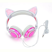 Carica l&#39;immagine nel visualizzatore di Gallery, Limson Cuffie per Bambini con Orecchie di Gatto, Pieghevoli a M, Rosa