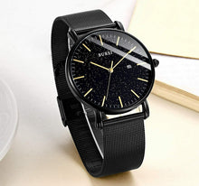 Carica l'immagine nel visualizzatore di Gallery, BUREI Uomo Orologio da Polso al Quarzo Classico con Cassa Ultra Oro Nero