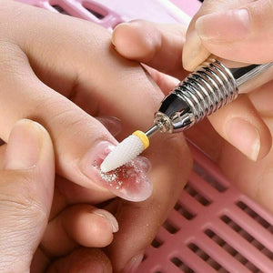 Punte Fresa Unghie Ceramica, Homeet Punta da trapano per Manicure...