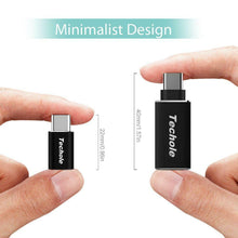 Carica l'immagine nel visualizzatore di Gallery, Adattatore USB C,Techole tipo C [ 3 pack ], Connettore Nero