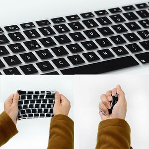 Italian Copritastiera Silicone Coperchio della Tastiera per MacBook PRO Nero