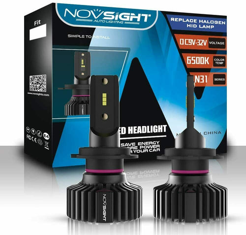 Lampadine LED con attacco H7 per auto, Potenza 50 W 10000 lm, Luce fredda 6000K