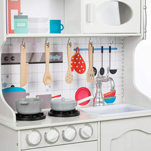 Carica l&#39;immagine nel visualizzatore di Gallery, Kinderplay Cucina Legno Bambini - Grande per Bianca