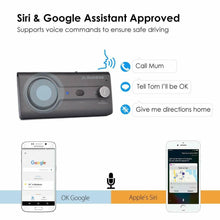 Carica l&#39;immagine nel visualizzatore di Gallery, Kit Vivavoce Bluetooth per Auto, Siri e a Google Assistant, Auto Accensione