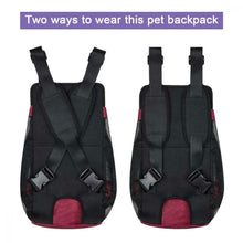 Carica l'immagine nel visualizzatore di Gallery, Bwiv Marsupio per Cani Tela Zaini Trasporto Spallacci XL, Red