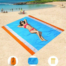 Carica l&#39;immagine nel visualizzatore di Gallery, YZCX Coperta da Picnic Spiaggia Extra Grande 210x200cm Arancione-200x250cm