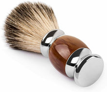 Carica l'immagine nel visualizzatore di Gallery, Qshave - Pennello da barba, setole con vero pelo di tasso 100%, realizzato a...