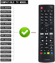 Carica l&#39;immagine nel visualizzatore di Gallery, Telecomando sostitutivo compatibile per TV LG AKB75095308, Ultra Smart, Ricambio