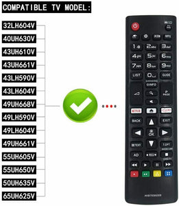 Telecomando sostitutivo compatibile per TV LG AKB75095308, Ultra Smart, Ricambio