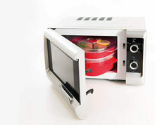 Carica l'immagine nel visualizzatore di Gallery, Vaporiera da 4 L per microonde con cestelli multipli per carne pesce e verdure