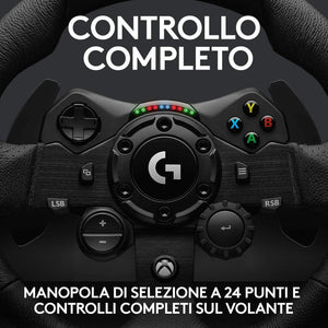 Logitech G923 TRUEFORCE Volante da Corsa e Pedali per Xbox Series X/S, Xbox One