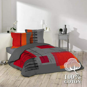 Copripiumino matrimoniale con 2 federe in 100% Cotone, Douceur d'Interieur