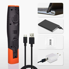 Carica l'immagine nel visualizzatore di Gallery, Lampada LED portatile da lavoro ricaricabile, Torcia magnetica magnetica da 4 W