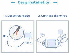 Carica l&#39;immagine nel visualizzatore di Gallery, 2 x Interruttore Smart Wi-Fi universale, Telecomando intelligente, Senza HUB