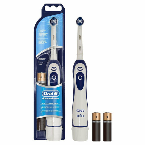 Oral-B Advance Power Spazzolino Elettrico a Batteria + 2 batterie stilo AA