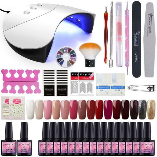 Saint-Acior kit semipermanente unghie completo 15 colori smalto in gel #J6B