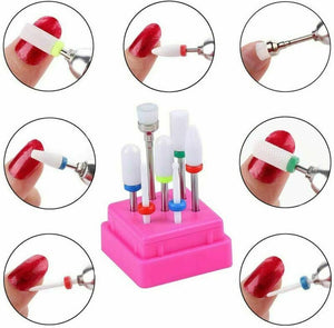 Punte Fresa Unghie Ceramica, Homeet Punta da trapano per Manicure...