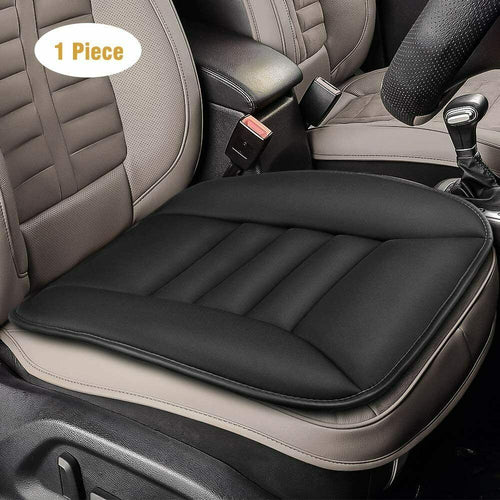 Cuscino per sedile anteriore auto, Coprisedile universale comodo imbottito, Nero
