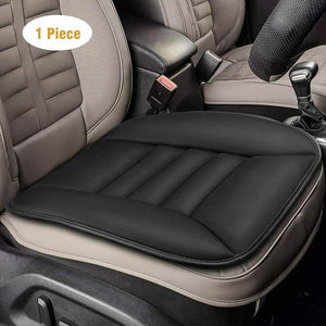 Cuscino per sedile anteriore auto, Coprisedile universale comodo imbottito, Nero