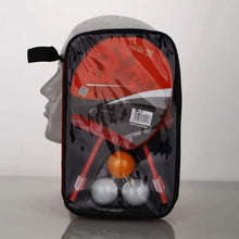 Carica l'immagine nel visualizzatore di Gallery, Set di racchette per ping pong con doppia faccia in gomma, 3 palle, Allenamento
