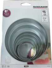 Carica l'immagine nel visualizzatore di Gallery, 6 x Coppa pasta in acciaio Inox di misure diverse, Ideale per impiattare, 5-12cm