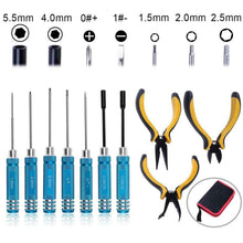 Carica l&#39;immagine nel visualizzatore di Gallery, 10 in 1 Kit di strumenti RC Cacciaviti esagonali Set 10 1