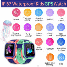 Carica l&#39;immagine nel visualizzatore di Gallery, Winnes GPS Orologio Smartwatch per bambini, impermeabile, con verde