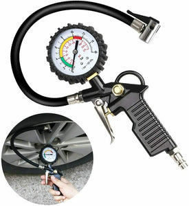 Pistola pneumatica per gonfiaggio pneumatici con manometro di precisione