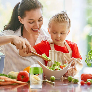 MENNYO Taglia Verdure a Spaghetti, 4 in 1 Spiralizzatore di Affetta...