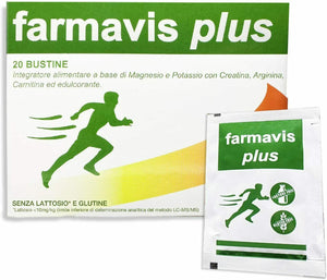 Farmac, MAGNESIO e POTASSIO, con CREATINA, ARGININA e CARNITINA, 20 bustine|...