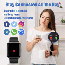 Carica l&#39;immagine nel visualizzatore di Gallery, AIKELA Smartwatch, Orologio Fitness con Saturimetro (SpO2)/Misuratore nero