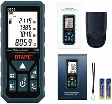Carica l'immagine nel visualizzatore di Gallery, Telemetro laser misuratore fino a 50 m, Display LCD a 4 righe, Portatile IP54