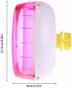 Ruota Silenziosa del Criceto, per Criceti in Plastica, Rosa