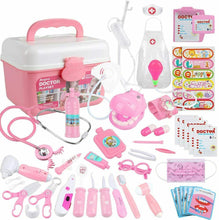 Carica l'immagine nel visualizzatore di Gallery, Giocattolo per bambini, Kit completo per medico infermiere, Dottoressa Rosa