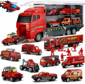 LYKJ-karber Camion dei Pompieri, 19 in 1 Set di Giocattoli per Vigili del...
