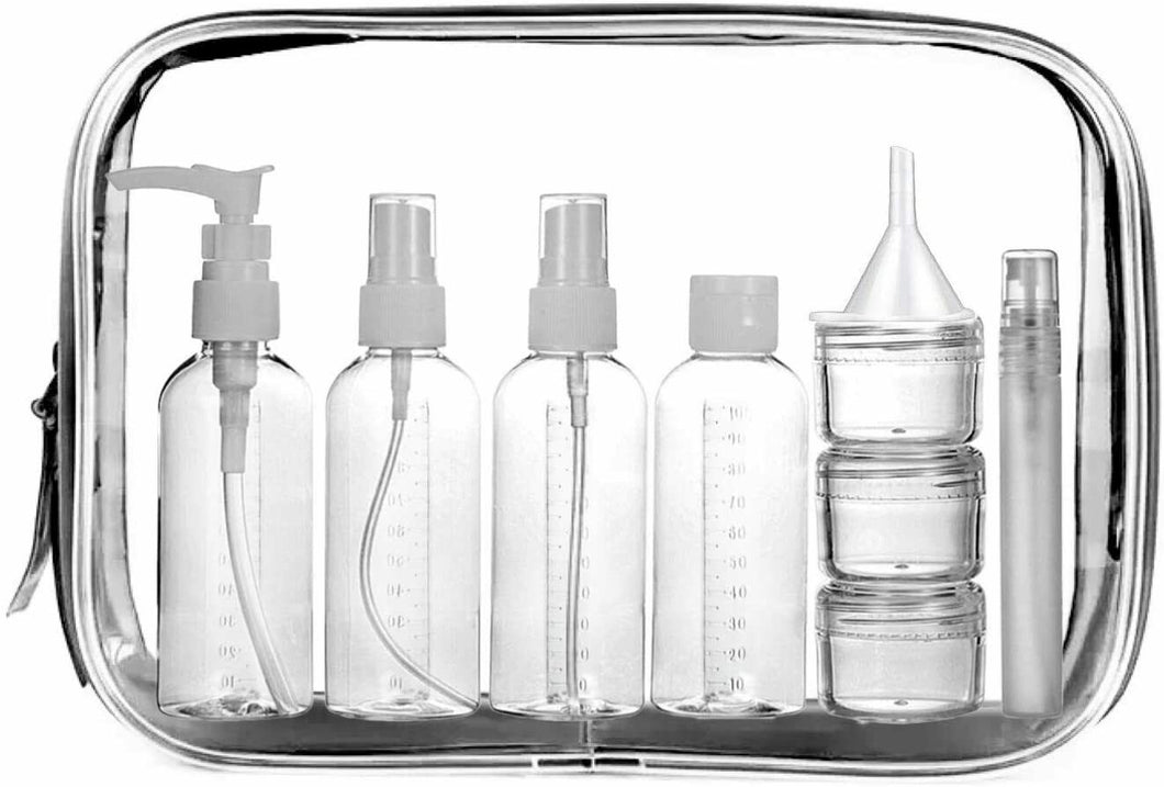 Set da viaggio con contenitori per cosmetici lozioni creme da 100 ml, 10 pezzi