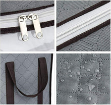 Carica l'immagine nel visualizzatore di Gallery, 3 x Scatole per vestiti, Organizzatore pieghevole per armadi, 60x35x40 cm Grigio
